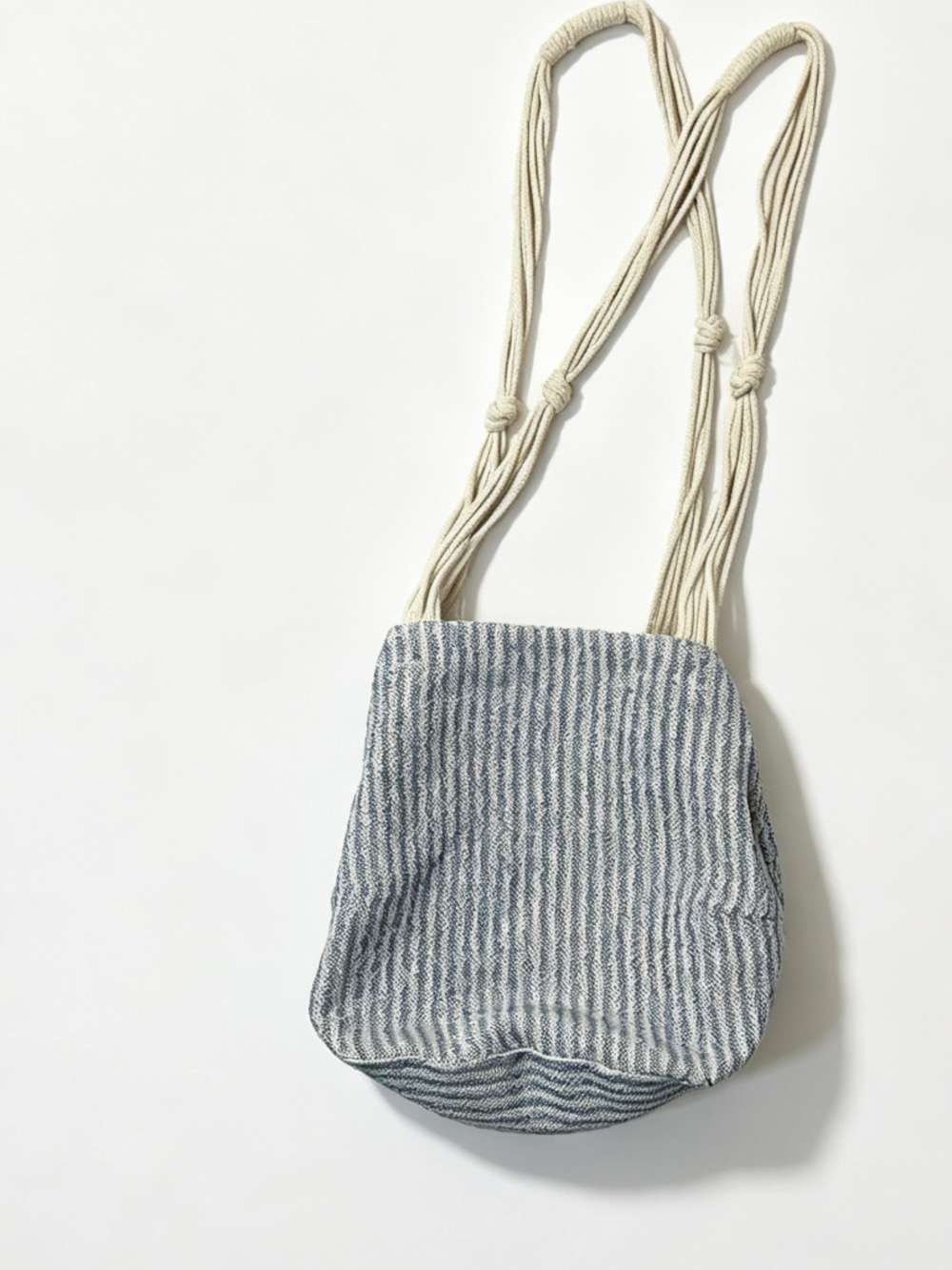 Handmade Chiang Mai Artisan Convertible Cotton Linen Tote Bag | 16.5x11x6.5
